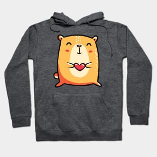 Hamster With Heart Hoodie